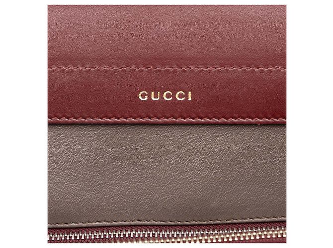Borsa Gucci Zumi Medium in pelle di vitello rossa - vista 5