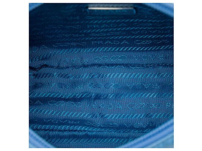 Re-Edition Prada Borsa a tracolla Mini Tessuto Re Edition 2000 Blu - vista 4