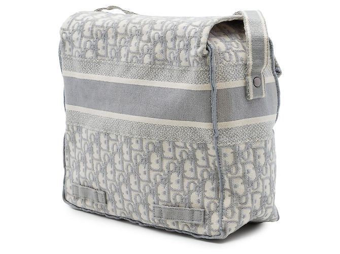 Borsa Diorcamp Medium in tela Oblique Grigio Dior - vista 2