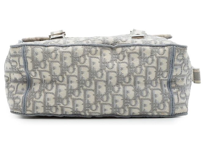 Borsa Diorcamp Medium in tela Oblique Grigio Dior - vista 3
