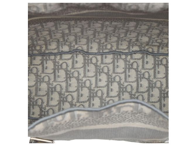 Borsa Diorcamp Medium in tela Oblique Grigio Dior - vista 4