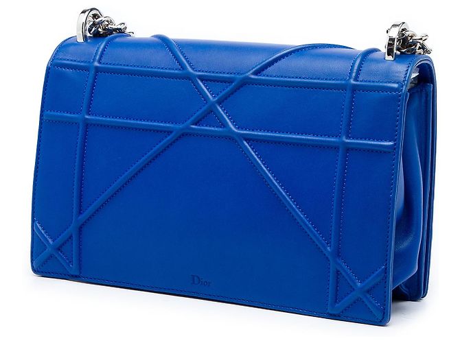 Dior Blue Medium Smooth Calfskin Diorama Flap - vista 2