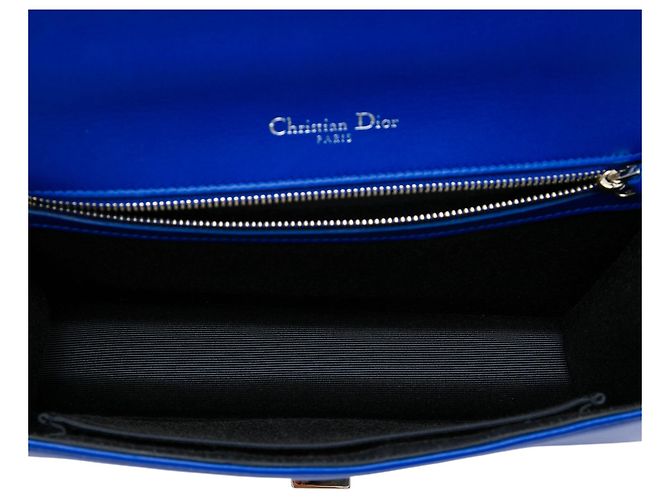 Dior Blue Medium Smooth Calfskin Diorama Flap - vista 4