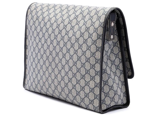 Borsa a Tracolla Gucci Beige GG Supreme Web - vista 2