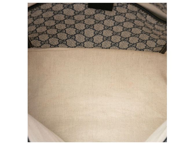 Borsa a Tracolla Gucci Beige GG Supreme Web - vista 4