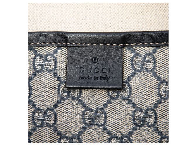 Borsa a Tracolla Gucci Beige GG Supreme Web - vista 5