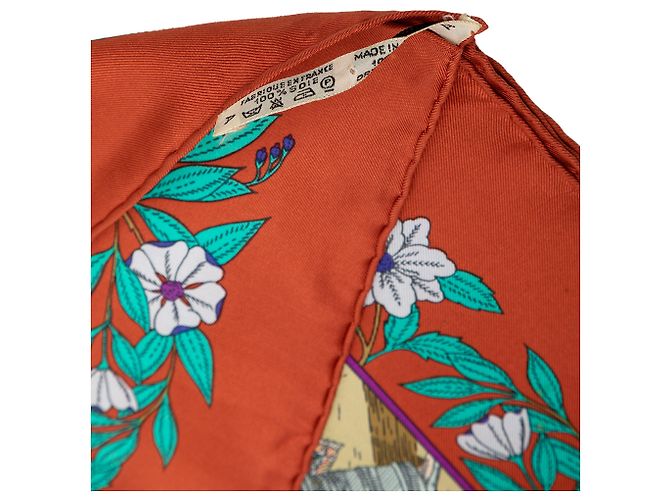 Hermès Red Costumes Des Departments Seidentuch 90 - Ansicht 4