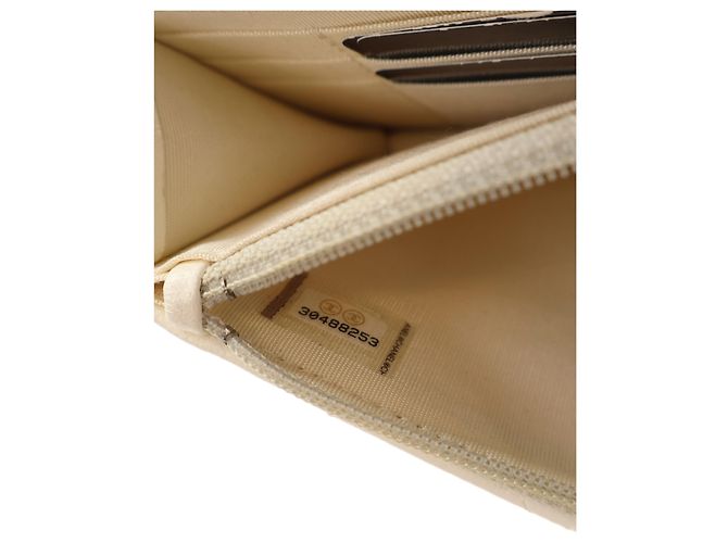 Portafoglio Chanel White CC Quilted Lambskin Wallet On Chain - vista 10