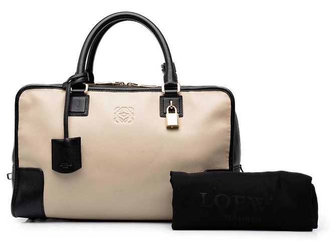 LOEWE Beige Bicolor Leather Amazona 36 - view 7