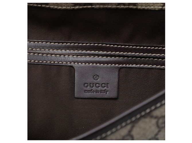 Gucci Beige GG Supreme Web Crossbody - vista 5