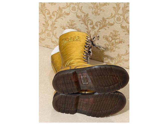 Botas de couro dourado com atacadores Dolce & Gabbana Junior - vista 12
