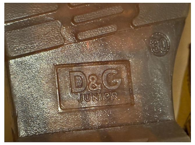 Botas de couro dourado com atacadores Dolce & Gabbana Junior - vista 14