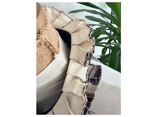 Balenciaga Top de seda con cuello de volantes - vista 12