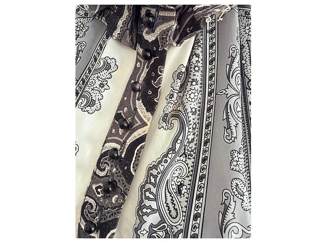 Balenciaga Top de seda con cuello de volantes - vista 3