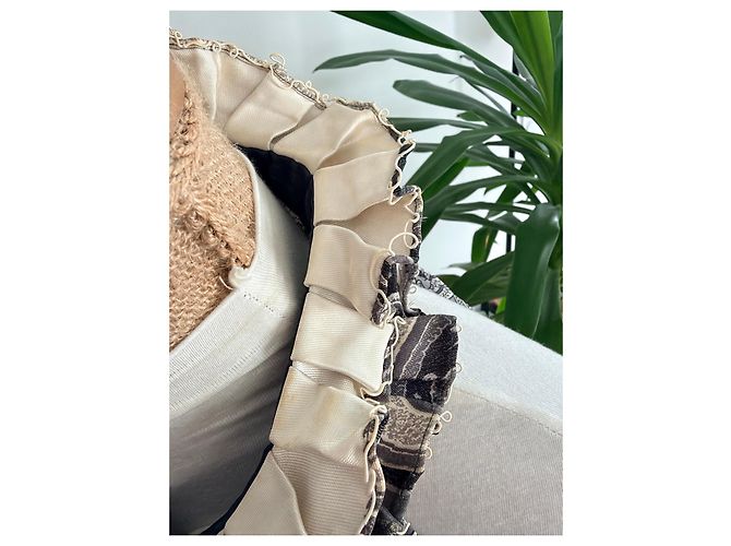 Balenciaga Top de seda con cuello de volantes - vista 7