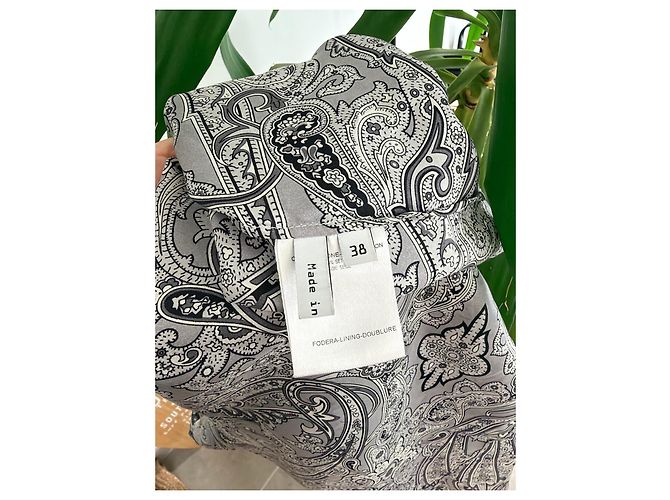 Balenciaga Top de seda con cuello de volantes - vista 8