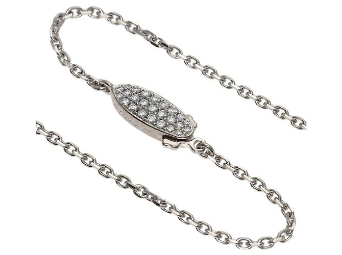 Collana Cartier Nuage in diamanti e oro bianco 18K - vista 4
