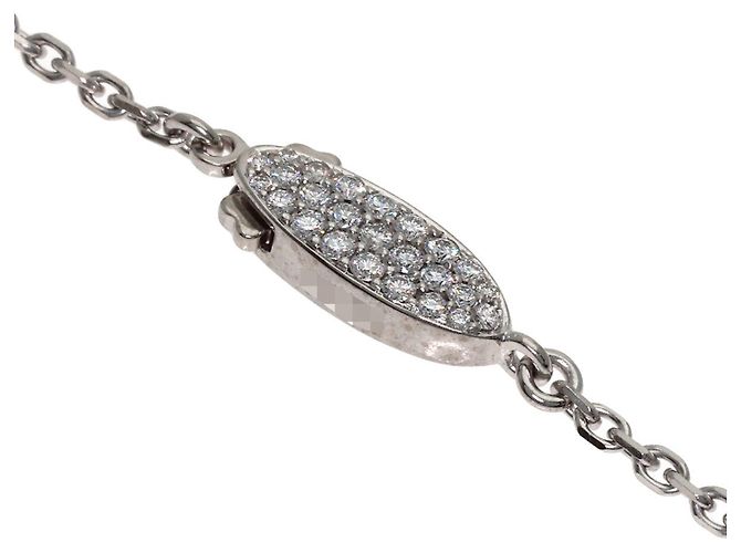 Collana Cartier Nuage in diamanti e oro bianco 18K - vista 5