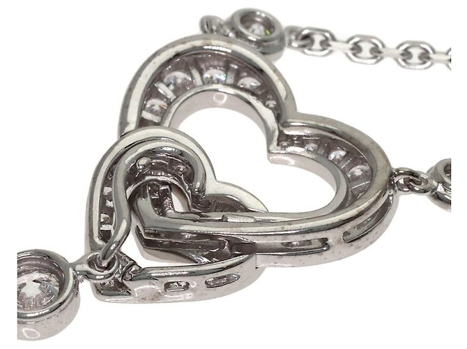 Collana Cartier Nuage in diamanti e oro bianco 18K - vista 8