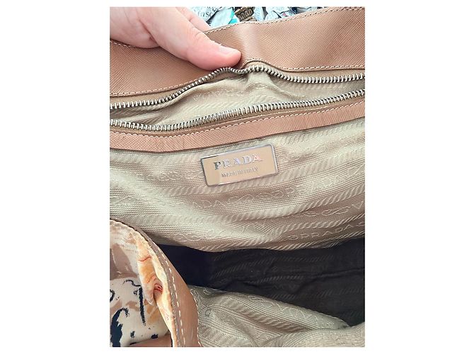 Bolso Prada Venezia de lona estampada y cuero - vista 6