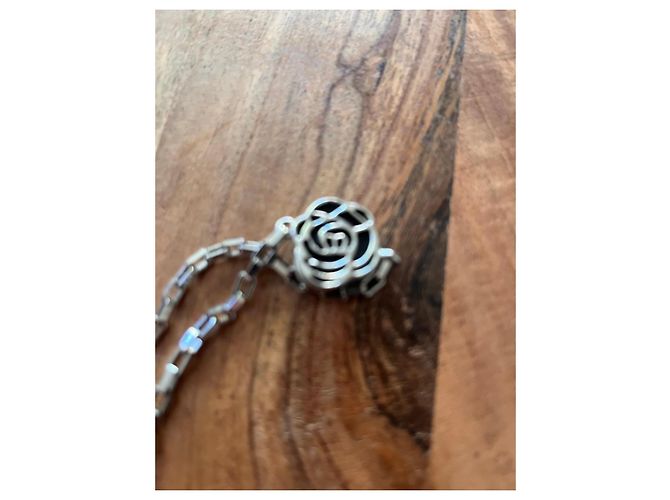 Chanel Camellia Silber-Langhalskette - Ansicht 4