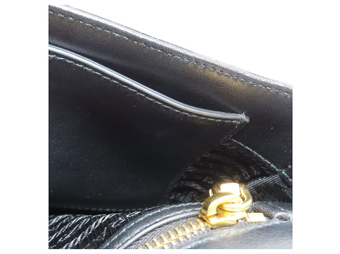 Borsa a tracolla con catena in pelle Saffiano Prada - vista 11
