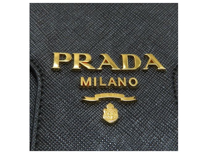 Borsa a tracolla con catena in pelle Saffiano Prada - vista 12