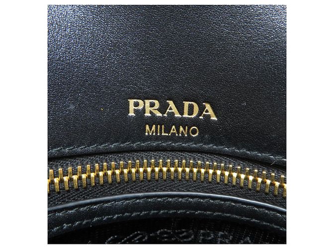 Borsa a tracolla con catena in pelle Saffiano Prada - vista 6