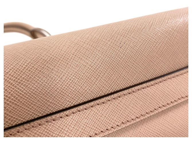 Borsa a mano 2-Way Prada Saffiano in Pink Beige - vista 14