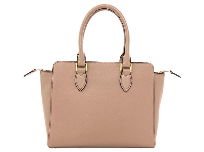 Borsa a mano 2-Way Prada Saffiano in Pink Beige - vista 2