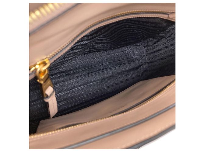 Borsa a mano 2-Way Prada Saffiano in Pink Beige - vista 5