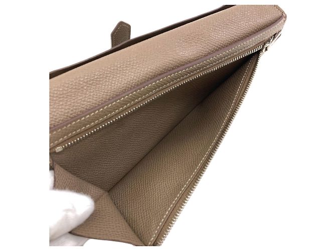 Béarn Hermès Cartera larga Hermes Bearn Soufflé - vista 6