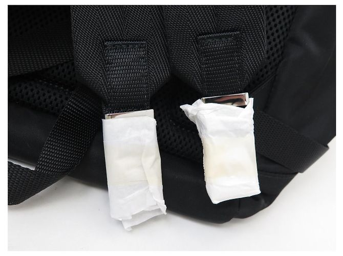 NEUER PRADA 2VZ034 RUCKSACK AUS SCHWAREM RE-NYLON GEWEBE - Ansicht 12