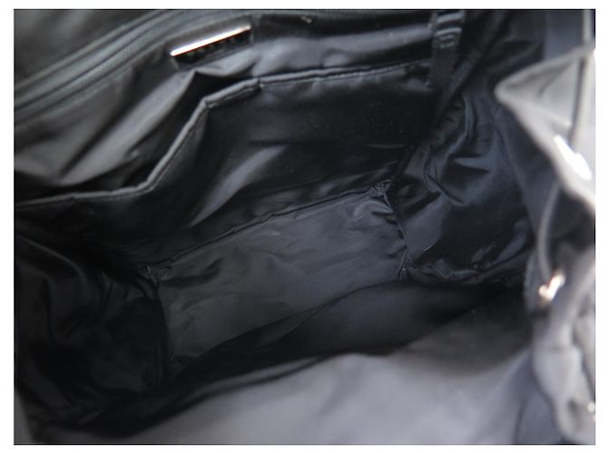 NEUER PRADA MONTAGNA 2VZ062 RUCKSACK AUS SCHWAREM RE-NYLON CANVAS BACKPACK BAG - Ansicht 12