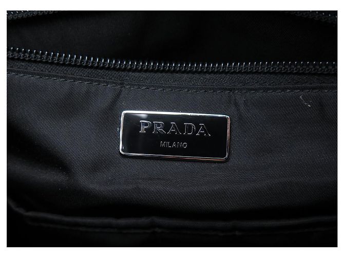 NEUER PRADA MONTAGNA 2VZ062 RUCKSACK AUS SCHWAREM RE-NYLON CANVAS BACKPACK BAG - Ansicht 13