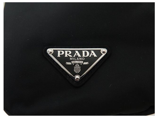 NEUER PRADA MONTAGNA 2VZ062 RUCKSACK AUS SCHWAREM RE-NYLON CANVAS BACKPACK BAG - Ansicht 9