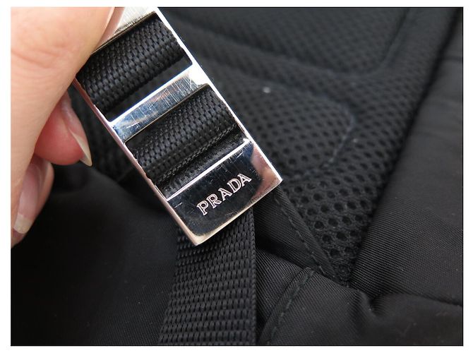 NEU PRADA RUCKSACK AUS SCHWARZEM RE-NYLON GEWEBE 40X30 CM BLACK BACKPACK BAG - Ansicht 14