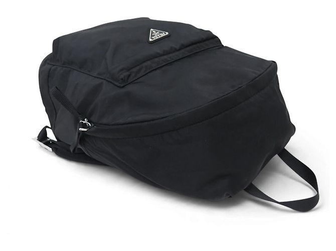 NEU PRADA RUCKSACK AUS SCHWARZEM RE-NYLON GEWEBE 40X30 CM BLACK BACKPACK BAG - Ansicht 6