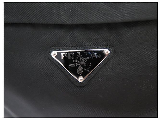 NEU PRADA RUCKSACK AUS SCHWARZEM RE-NYLON GEWEBE 40X30 CM BLACK BACKPACK BAG - Ansicht 8