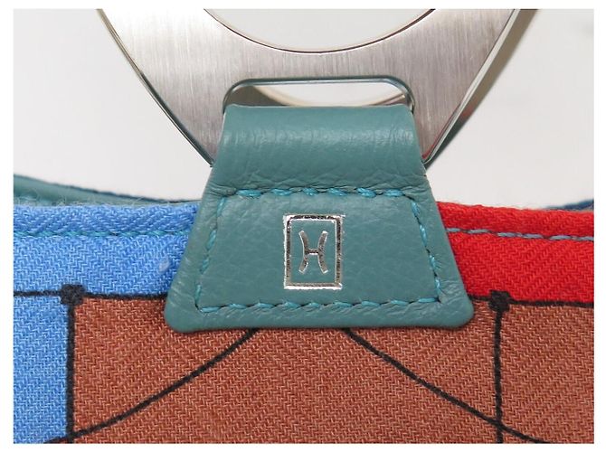 Hermès NUOVA BORSA A MANO HERMES PETIT H REVERSIBLE ECHEC AU ROI CACHEMIRE PELLE BAG - vista 11