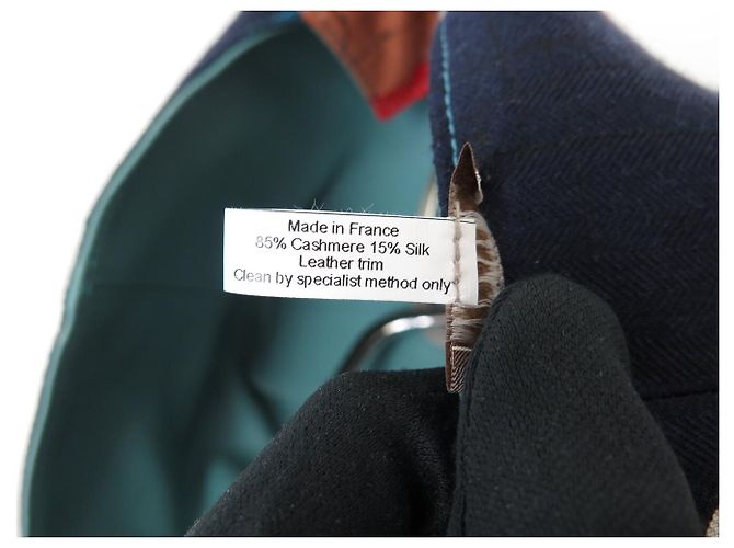 Hermès NUOVA BORSA A MANO HERMES PETIT H REVERSIBLE ECHEC AU ROI CACHEMIRE PELLE BAG - vista 15