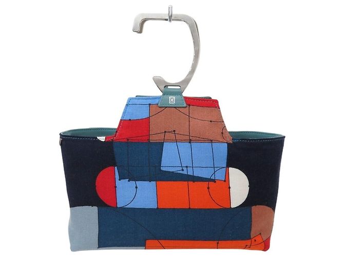 Hermès NUOVA BORSA A MANO HERMES PETIT H REVERSIBLE ECHEC AU ROI CACHEMIRE PELLE BAG - vista 2