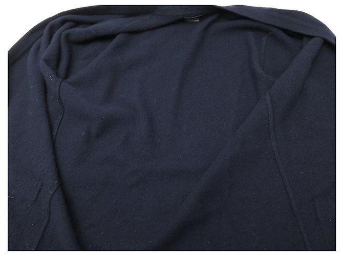 CHANEL V-AUSSCHNITT CARDIGAN DOPPELKNOPF LOGO CC 42 L AUS KASHMIR - Ansicht 4