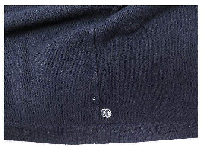 CHANEL V-AUSSCHNITT CARDIGAN DOPPELKNOPF LOGO CC 42 L AUS KASHMIR - Ansicht 7
