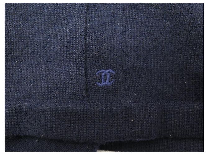 CHANEL V-AUSSCHNITT CARDIGAN DOPPELKNOPF LOGO CC 42 L AUS KASHMIR - Ansicht 9