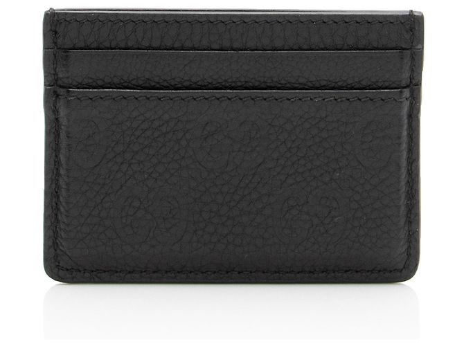 Tarjetero Gucci GG de piel granulada con emblema - vista 3