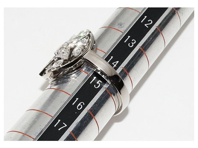 Anello Chanel Comete Au750 in Oro Bianco e Diamanti Misura 17 - vista 2