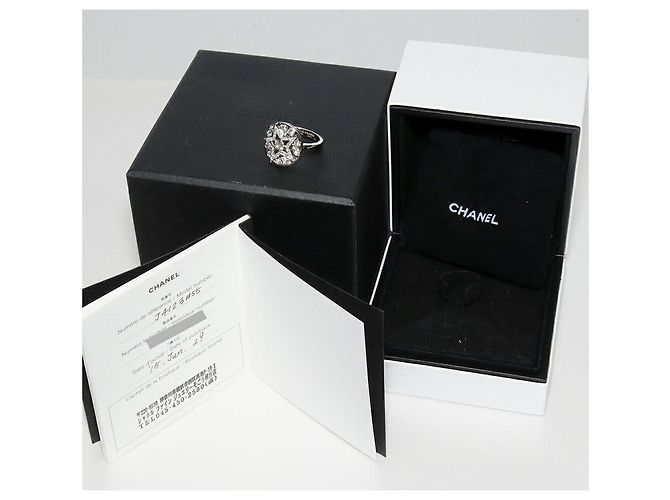 Anello Chanel Comete Au750 in Oro Bianco e Diamanti Misura 17 - vista 3