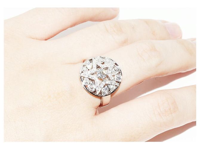 Anello Chanel Comete Au750 in Oro Bianco e Diamanti Misura 17 - vista 6