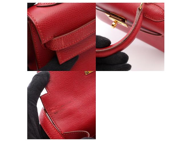 Hermès Borsa Hermes Mini Kelly Sac a Depeches in pelle Chevre - vista 10